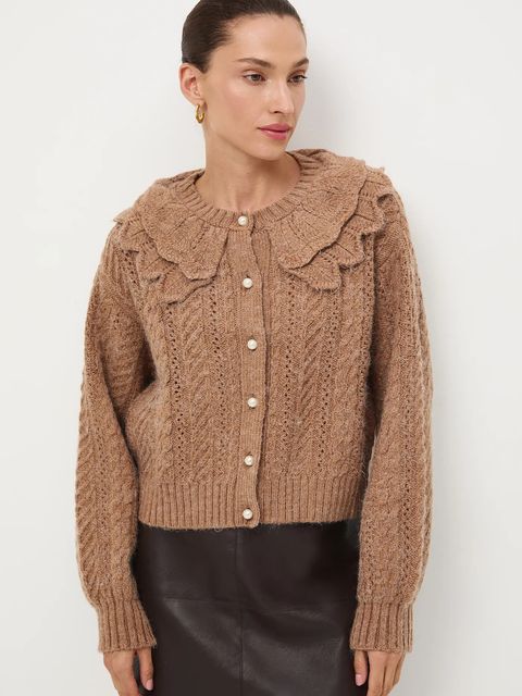 Medicine kardigan damski kolor beżowy