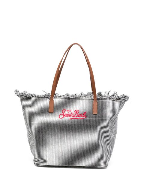 MC2 Saint Barth City stripe-pattern tote bag - Black - zdjęcie produktu nr 1