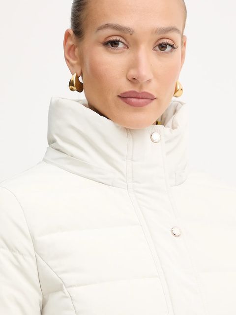 Morgan kurtka puchowa kolor beżowy zimowa GSARI