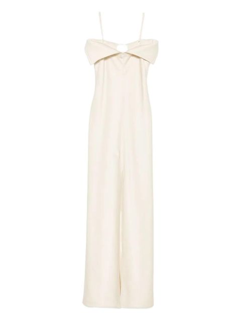 Nanushka folded-neckline maxi dress - Neutrals - zdjęcie produktu nr 1