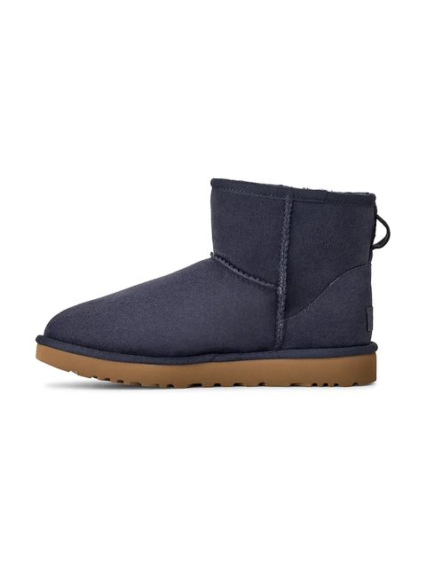 UGG śniegowce zamszowe Classic Mini II kolor granatowy 1016222.DKN