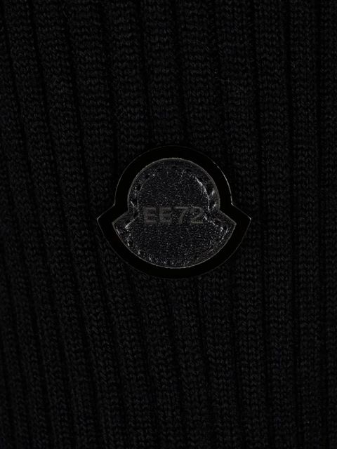 Moncler ribbed knit midi dress - Black