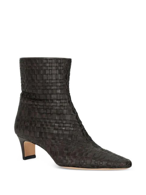 STAUD Wally woven ankle boots - Brown - zdjęcie produktu nr 2