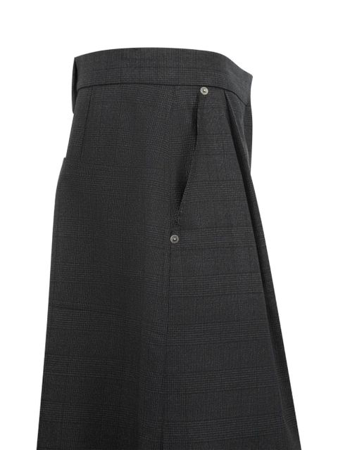 LOEWE check-pattern cargo shorts - Grey