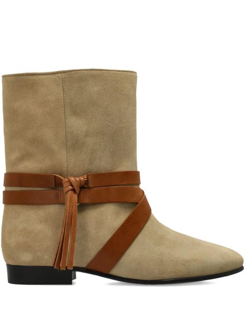 ISABEL MARANT Rejen suede ankle boot - Neutrals - zdjęcie produktu nr 1