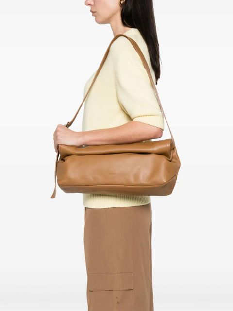 Jil Sander medium Rollup shoulder bag - Brown
