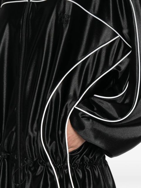 Alexander Wang reflective piping drop waist mini dress - Black