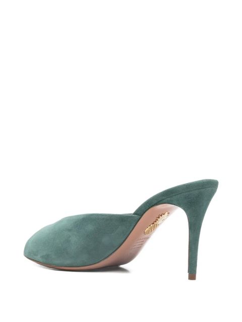 Aquazzura Secret open-toe leather sandals - Green