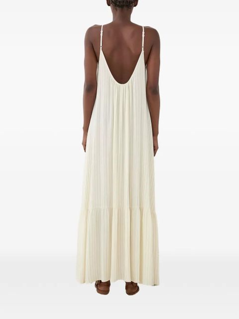 Eleh striped maxi dress - Neutrals