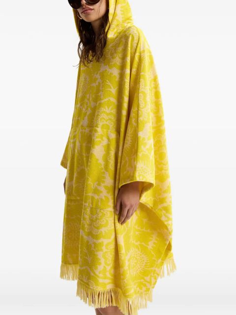 Essentiel Antwerp floral-jacquard fringed dress - Yellow