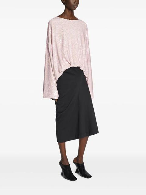 DRIES VAN NOTEN sequin-embellished top - Pink - zdjęcie produktu nr 2