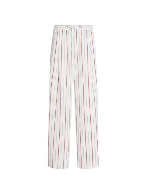 Dolce & Gabbana striped poplin trousers - White - zdjęcie produktu nr 1