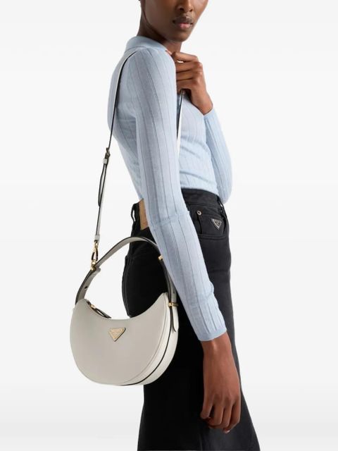 Prada small Arqué leather shoulder bag - White - zdjęcie produktu nr 2
