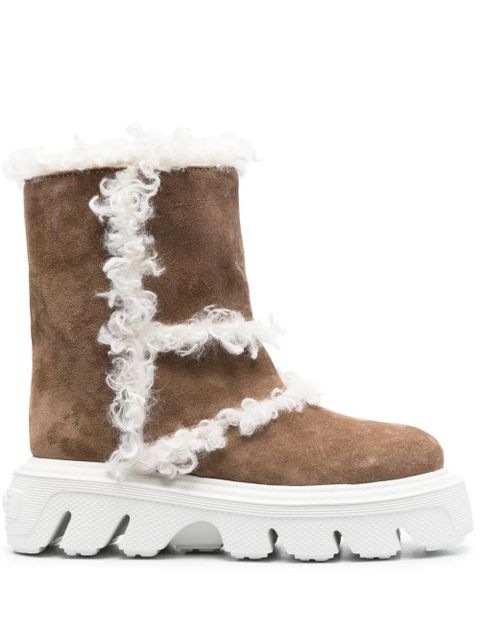 Casadei Dolomiti Marica suede boots - Brown - zdjęcie produktu nr 1