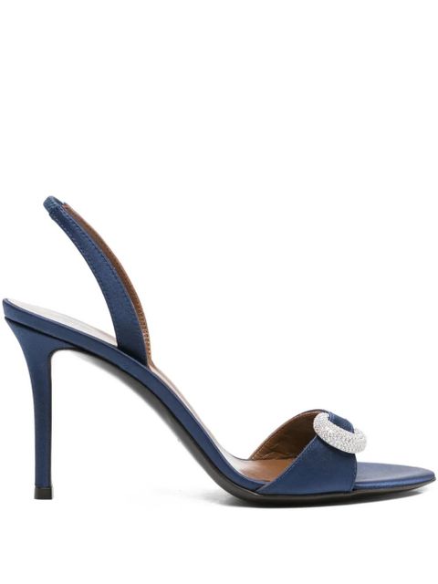 Giuseppe Zanotti 100mm slingback embellished heeled sandals - Blue - zdjęcie produktu nr 1