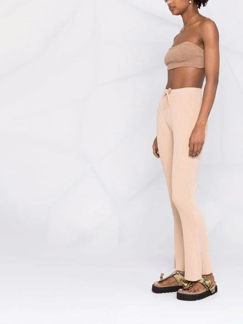 Nanushka ribbed knitted trousers - Neutrals
