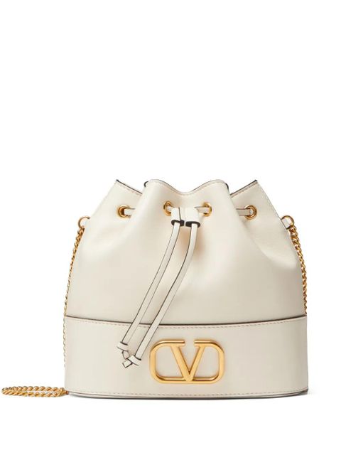 Valentino Garavani Vlogo chain-strap leather mini bag - White - zdjęcie produktu nr 1