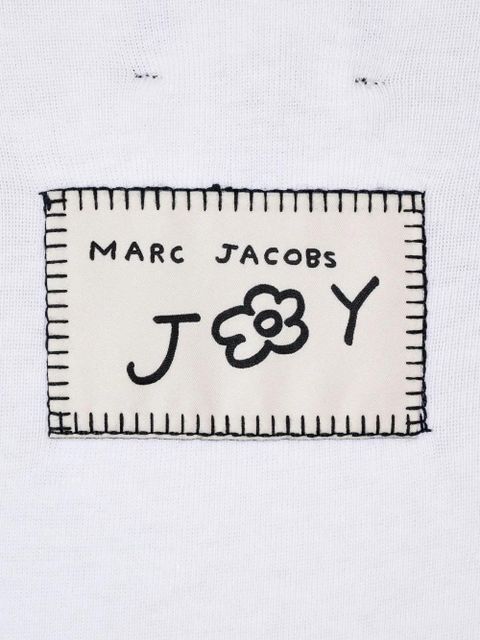 Marc Jacobs flower-print ringer tee - White