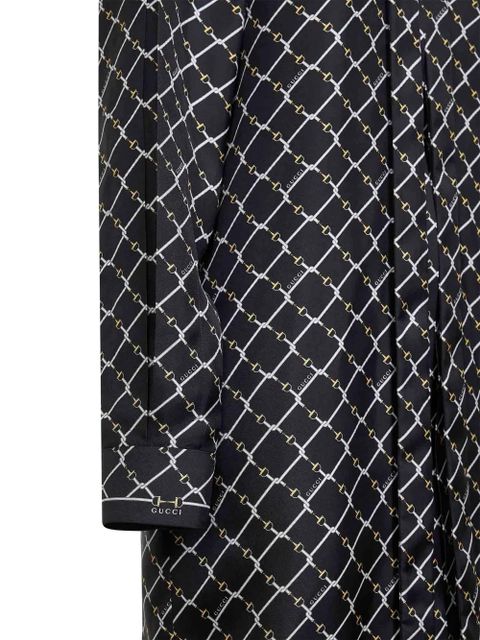Gucci horsebit-pattern mini dress - Black