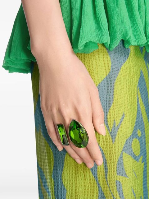 DRIES VAN NOTEN gem open ring - Silver - zdjęcie produktu nr 2
