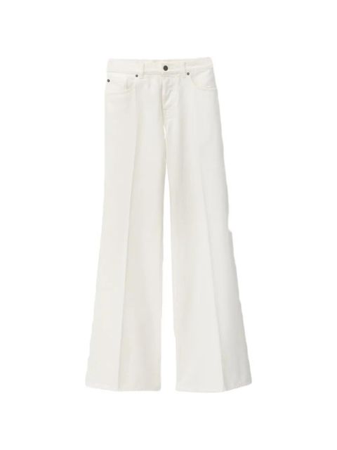 Ba&Sh Badou pressed-crease wide-leg jeans - White - zdjęcie produktu nr 1