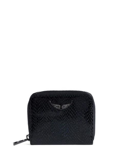 Zadig&Voltaire mini ZV crocodile-effect wallet - Black - zdjęcie produktu nr 1
