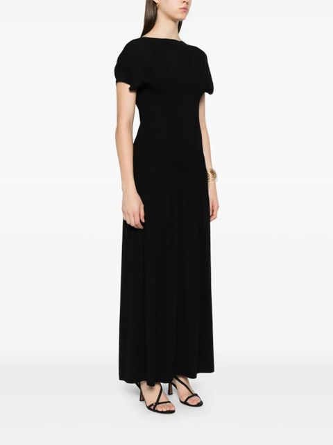 TOTEME knife-pleated maxi dress - Black