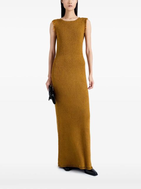 Proenza Schouler Silvia open-back bouclé dress - Brown