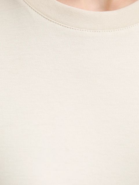 Calvin Klein t-shirt bawełniany damski kolor beżowy LV044C216G