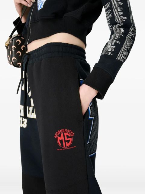 Marine Serre long-sleeve hoodie - Black