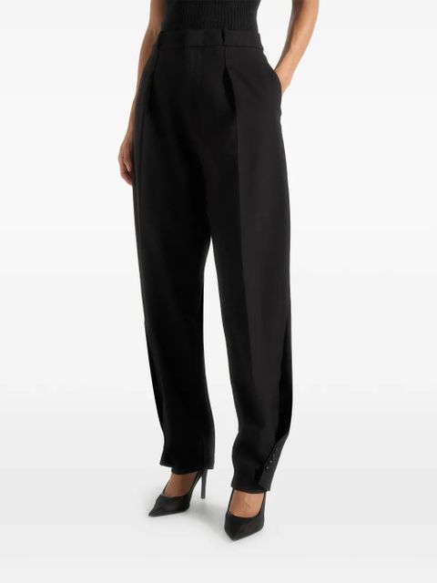 Manière De Voir Sophie twist-leg wool black tailored trousers
