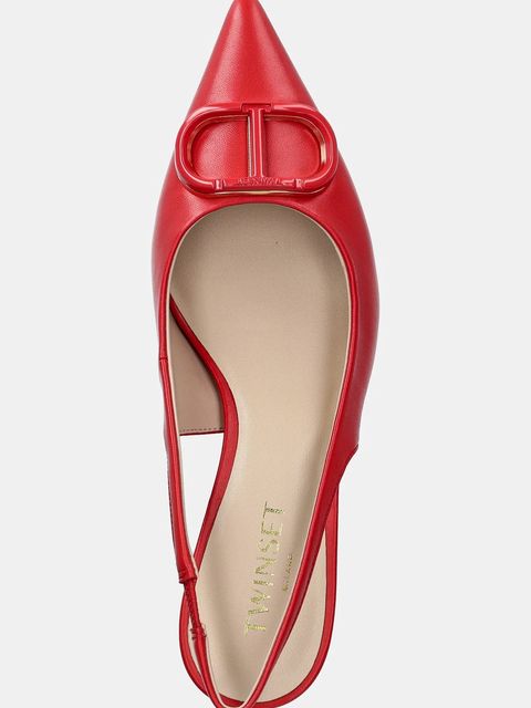 Twinset szpilki skórzane