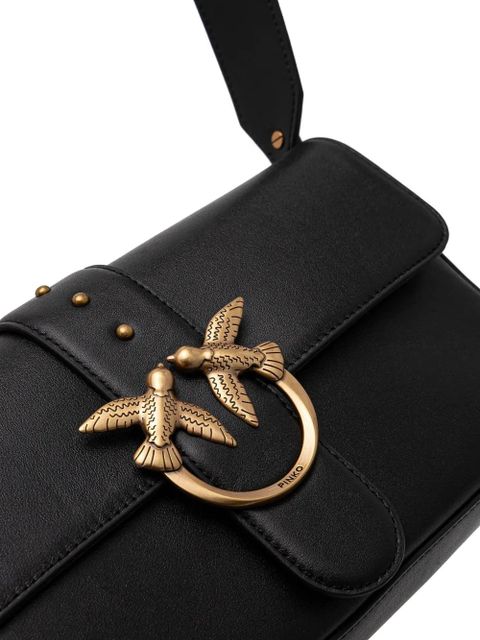 PINKO Love logo-buckle cross body bag - Black