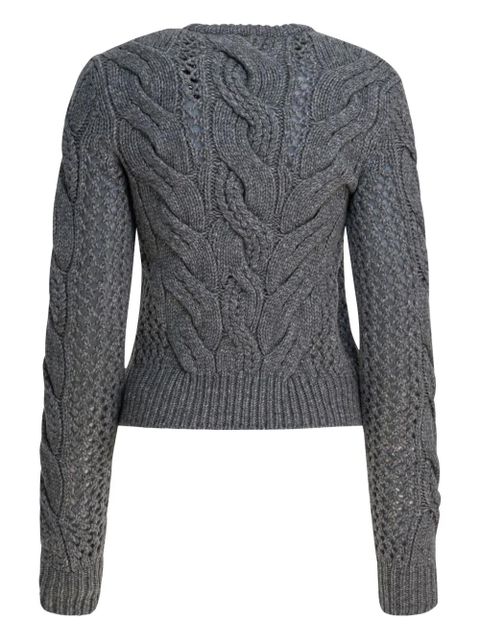 Max Mara cable-knit sweater - Grey