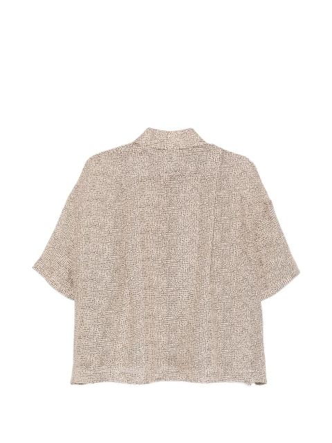 Alysi dot-print polo top - Neutrals - zdjęcie produktu nr 2