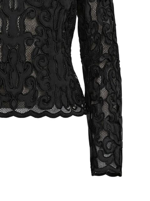 Ulla Johnson laced long-sleeve top - Black - zdjęcie produktu nr 2