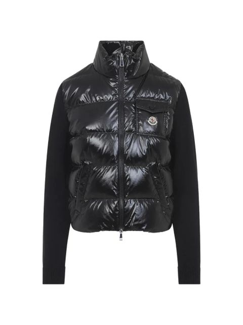 Moncler padded-collar cardigan - Black - zdjęcie produktu nr 1