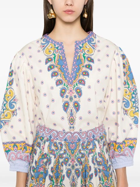 ETRO paisley blouse - White