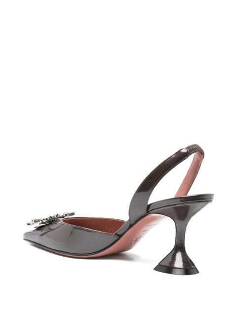 Amina Muaddi 70mm Begum pumps - Brown