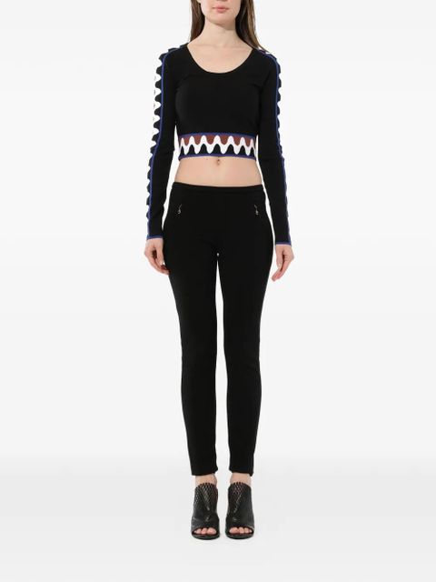 PUCCI wave pullover crop top - Black - zdjęcie produktu nr 2