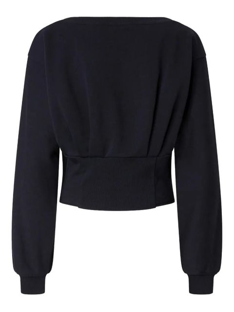 PINKO button-detailed fitted sweatshirt - Blue - zdjęcie produktu nr 2