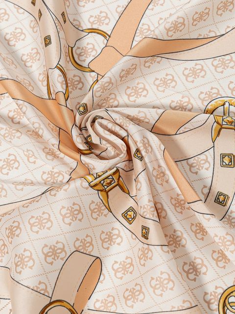 Guess chusta KEFIAH damska kolor beżowy wzorzysta AW5343 POL03