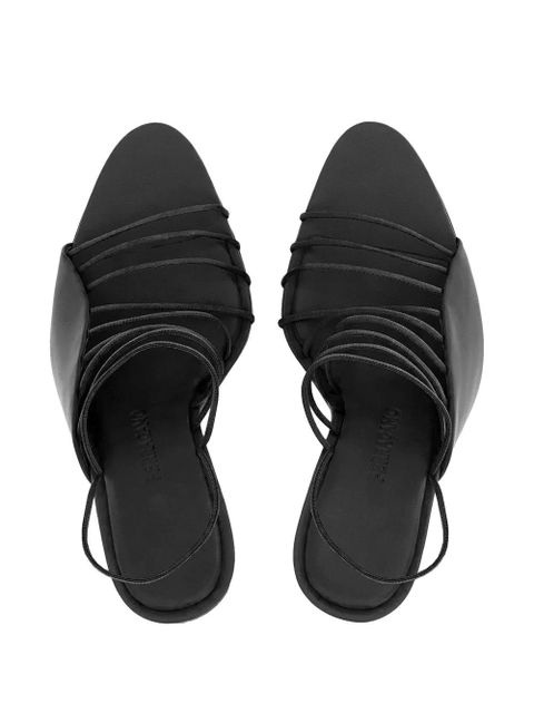 Ferragamo 105mm ultra-fine straps sandals - Black