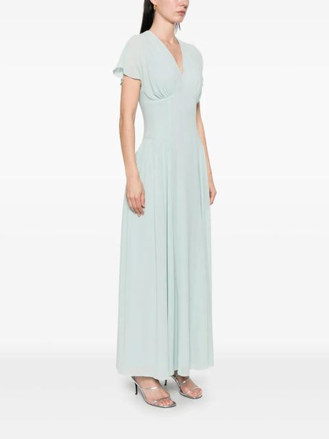 ROTATE BIRGER CHRISTENSEN V-neck maxi dress - Blue - zdjęcie produktu nr 2