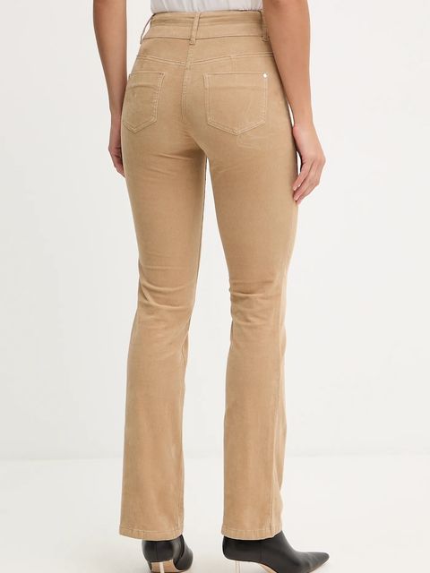 Morgan spodnie sztruksowe POLENO kolor brązowy POLENO