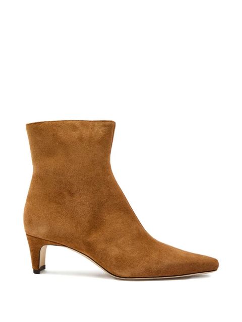 STAUD Wally pointed-toe ankle boots - Brown - zdjęcie produktu nr 1