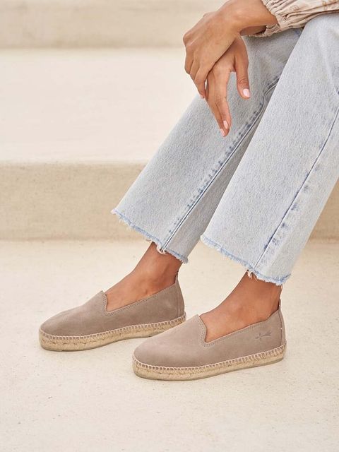 Manebi espadryle zamszowe Flat Espadrilles kolor brązowy W 1.9 N0 - zdjęcie produktu nr 2