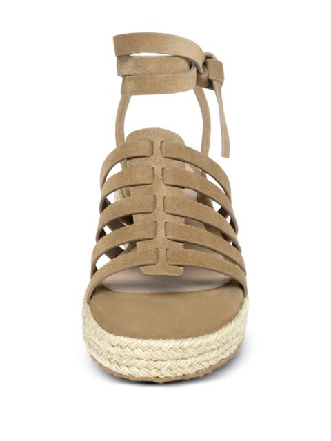 Gianvito Rossi Pompei tie-fastening espadrille - Neutrals