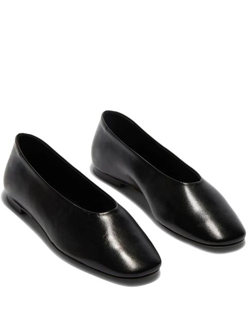 Aeyde Kirsten leather flat - Black