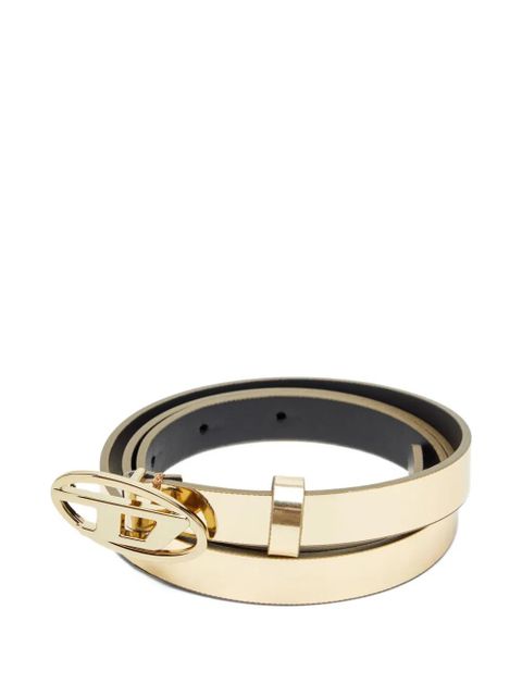 Diesel oval-buckle belt - Gold